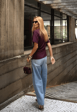T-shirt Angle Dark Berry