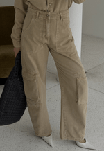 Calça Cargo Zaya Bege Claro