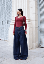 Calça Pantalona Ella Escura