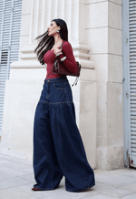 Calça Pantalona Ella Escura