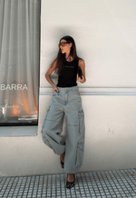 Calça Aladim Cargo Voyager Dirty Wash
