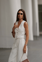 Top Recortes Cloud Off White