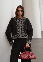 Jaqueta Bordado Rive Black