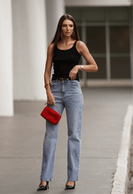 Calça Reta Soft Claro