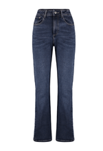 Calça Reta Soft Dirty Wash Escuro