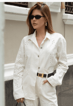 Camisa Bordado Belle Fine Off White