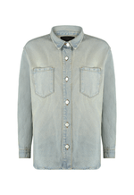 Camisa Ampla Bastille Dirty Wash Claro