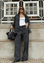 Calça Baggy Bastille Black Marmorizado