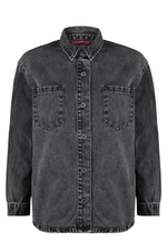 Camisa Ampla Bastille Black Marmorizado