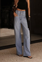 Calça Baggy Double Fit Claro Marmorizado
