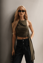 Blusa Transpassada Flow Verde Coco