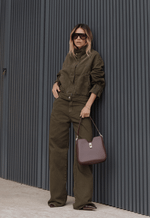 Jaqueta Bomber High Neck Verde Coco