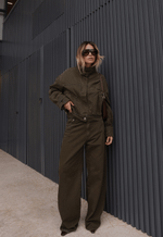 Jaqueta Bomber High Neck Verde Coco