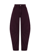 Calça Barrel Soho Dark Berry