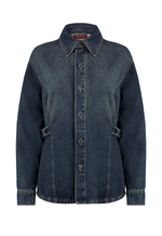 Camisa Manga Longa Draped Dirty Wash Escuro