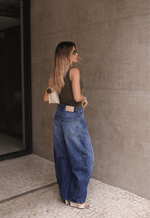 Calça Barrel Soho Escuro