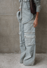 Calça Cargo Utility Dirty Wash Claro