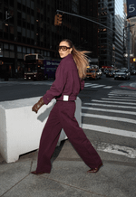 Calça New Baggy Downtown Dark Berry