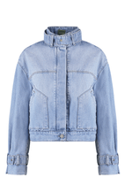 Jaqueta Bomber Hich Neck Claro
