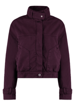 Jaqueta Bomber High Neck Dark Berry