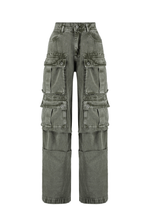 Calça Cargo Utility Verde Marmorizado