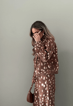 Jaqueta Ampla Bambi Print
