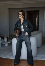 Calça Baggy Louvre Dark Stone Wash
