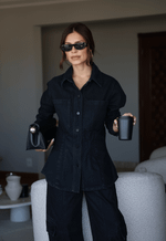 Camisa Acinturada Rive Black