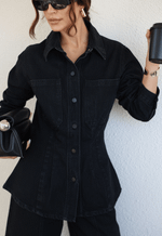 Camisa Acinturada Rive Black