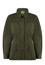 Camisa Acinturada Rive Utility Verde Coco