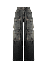 Calça Cargo Utility Dark Stone Wash