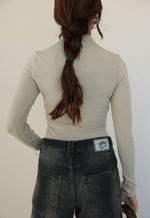 Blusa Manga Longa Allure Bege Claro