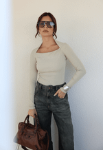 Blusa Manga Longa Allure Bege Claro