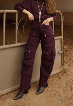 Calça Cargo Chelsea Dark Berry