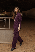 Calça Cargo Chelsea Dark Berry
