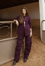 Calça Cargo Chelsea Dark Berry