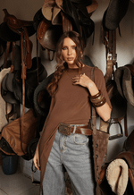 Blusa Assimétrica Muse Cacao