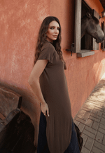 Blusa Assimétrica Muse Cacao