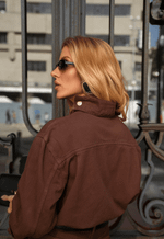 Camisa Gola Alta Voyager Cacau