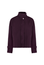 Camisa Gola Alta Voyager Dark Berry