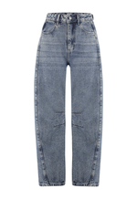 Calça Barrel Fit Dirty Wash Médio