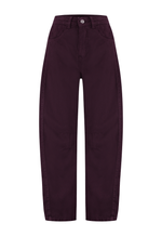 Calça Barrel Fit Dark Berry