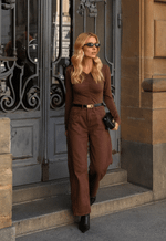 Blusa Franzida Flight Cacau