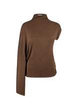 Blusa Assimétrica Marbella Marrom Coffee