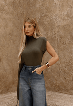 Blusa Assimétrica Marbella Verde Coco