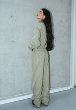 Calça Barrel Signature Folha Seca