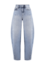 Calça Barrel Signature Claro Marmorizado