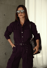 Camisa Ampla District Dark Berry