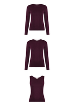 Blusa Layer Dark Berry