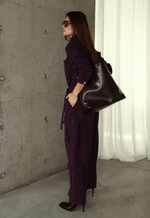 Calça Cargo Fivela District Dark Berry